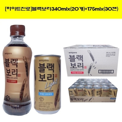 하이트진로 블랙보리 340ml 40페트