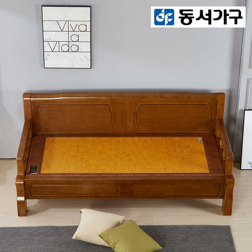 동서가구 막코 소나무 원목 흙소파 MS (황토)_이미지