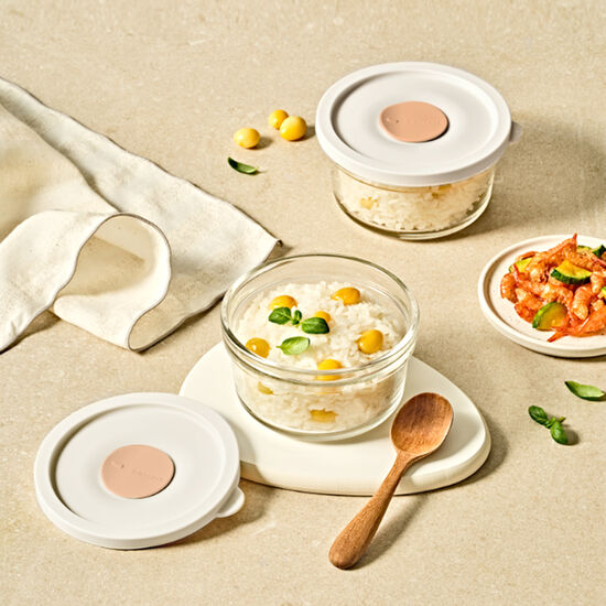 렌지쿡 코지밀크 햇밥용기 원형 350ml