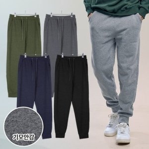 이지바이 젠틀힙 남성 기모 안감 조거 밴딩 바지 빅사이즈 운동복 체육복 트레이닝 팬츠 XS33LP076M_이미지