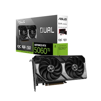ASUS DUAL 지포스 <b>RTX</b> <b>5060</b> <b>TI</b> OC D7 <b>16GB</b> 대원씨티에스