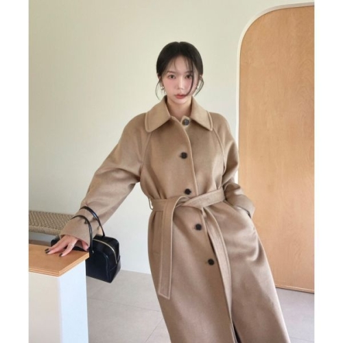스파오 울블렌드 벨티드 발마칸 코트_SPJWF4VW01 SPJWF4VW01 129615