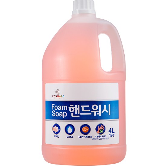 쿠팡 비타할로 폼 솝 핸드워시 리필 4L (1개)_이미지