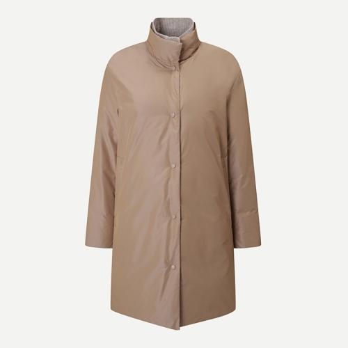 캐리스노트 하이넥 니트카라 구스다운 점퍼 CNEWDW006BE