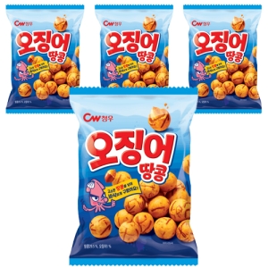 청우식품 오징어땅콩 90g 4개_이미지