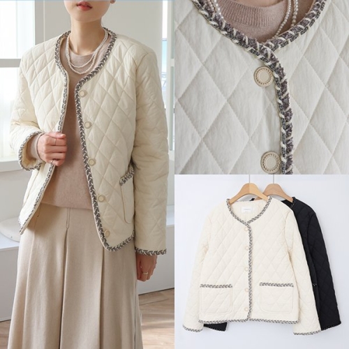 위쉬몰 LY 아일랜드트위드퀄팅자켓 T234H510 빅