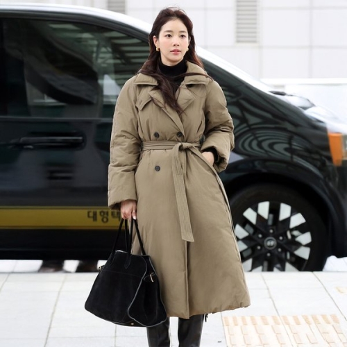 예약/S-27일 출고정채연/기은세 착용 트렌치 구스 다운 NEP6XHB11_93