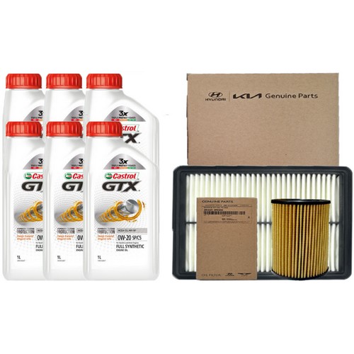 캐스트롤  GTX SP C5 0W20 6L + 순정필터 현대 더뉴 싼타페TM 2.2 디젤
