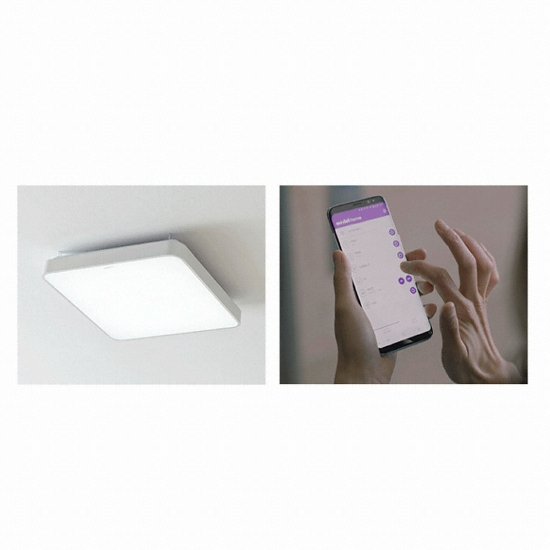 한샘 라이팅 LED 뉴 브릭스 스마트 거실등 중 100W (직접시공)_이미지