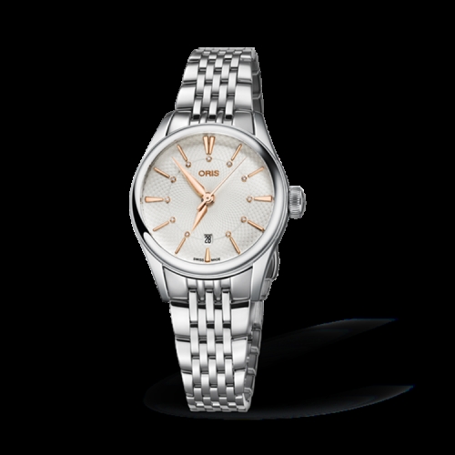 오리스 Oris Chronometer Silver Dial Mens Leather Watch 01 737 7721 4031-07 .._이미지