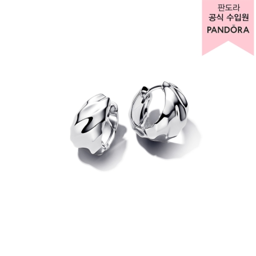판도라 리플드 스몰 후프 이어링 293874C00_이미지