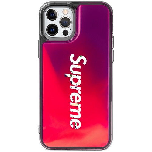 에스투비코퍼레이션 저스트포유 아이폰13 슈프림 네온 아쿠아 케이스