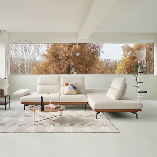 에싸  마제티 오픈코너형 스윙기능 크라비츠 패브릭 소파 4인용