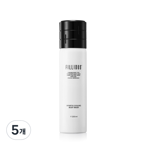 동아제약 필리더스 스포츠 쿨링 바디워시 200ml (5개)_이미지