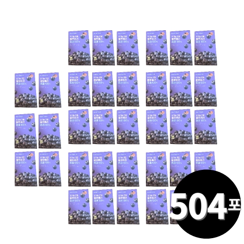 뉴트리원라이프 유기농 리얼 블루베리 퓨레 100% 20g 14포 (36개)_이미지