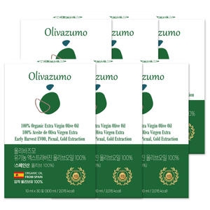 엔에이치바이오 올리바즈모 유기농 엑스트라버진 올리브오일 스틱 300ml(10mlx30포) (6개)