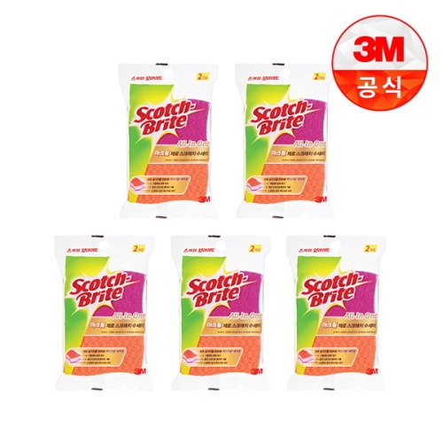 제로스크래치 아크릴수세미 2입 흠집방지용 5개세트