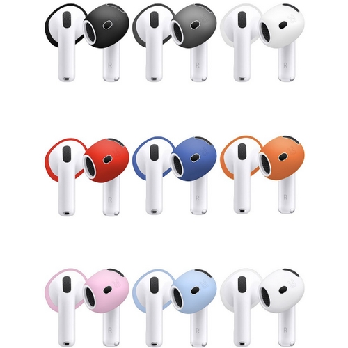 스페이스쉴드 에어팟4 스탠다드 논슬립 실리콘 이어커버 (1쌍)_이미지