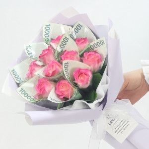 라비나 스위티 돈꽃다발 돈다발 생일 와이프 어버이날 생일꽃다발 부모님선물 어버이날선물 비누꽃다발_이미지