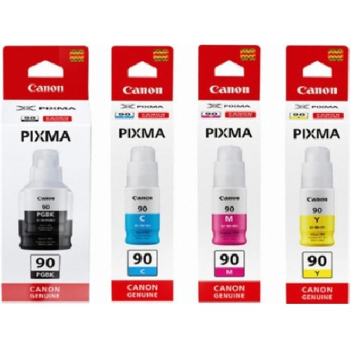 Canon ��ũ GI-90PGBK, GI-90M, GI-90Y, GI-90C 4�� ��Ʈ