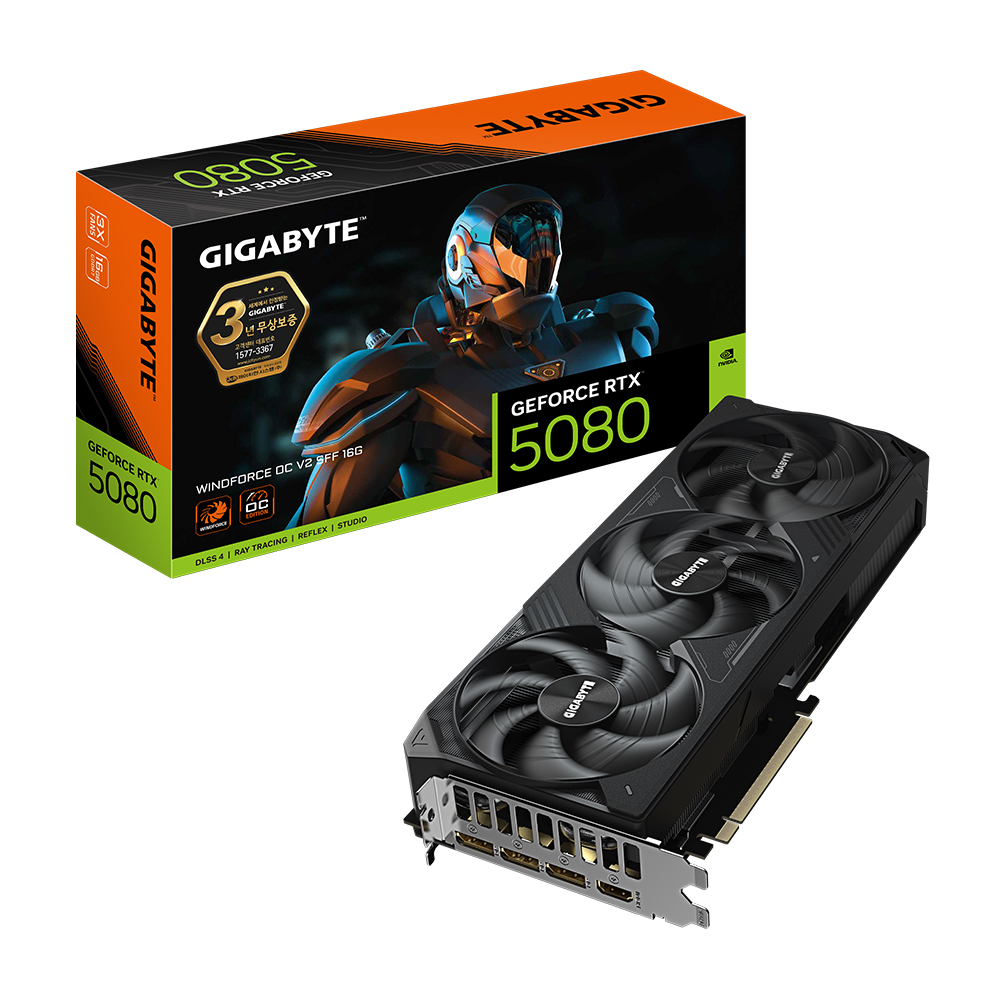 지포스 RTX 5080 WINDFORCE OC V2 SFF D7 16GB 제이씨현