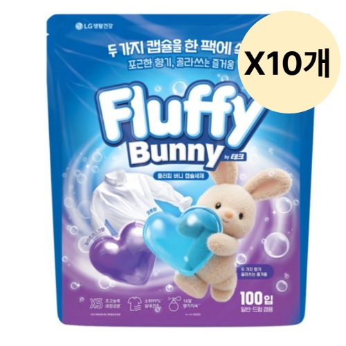 테크 플러피 버니 캡슐세제 100개입 (10개)_이미지