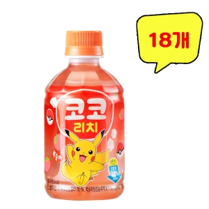 롯데칠성음료 코코리치 복숭아 280ml (18개)