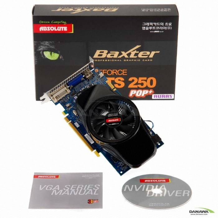 앱코 지포스 GTS250 Baxter POP+ 512MB AURAS_이미지