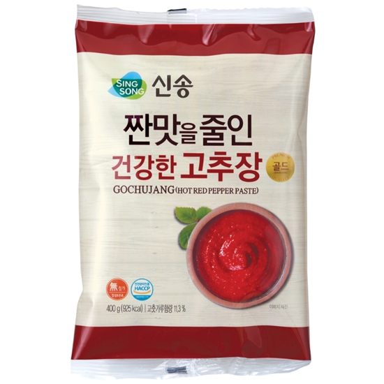 신송식품 짠맛을 줄인 건강한 고추장 골드 400g