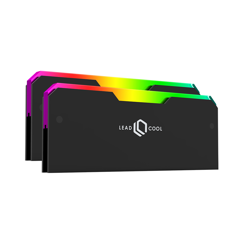 LEADCOOL RH-1 EVO ARGB 메모리 방열판 블랙 (2팩)