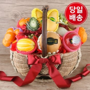 한국씨엔에스 럭셔리 과일바구니 14kg (1개)_이미지