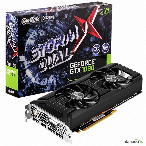 이엠텍 XENON 지포스 GTX1080 STORM X Dual OC D5X 8GB