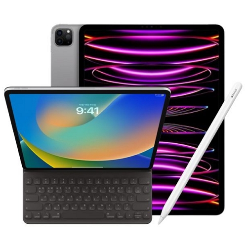 APPLE 2022 iPad Pro 12.9 Cellular 6세대+애플펜슬 2세대,폴리오키보드 (256GB)