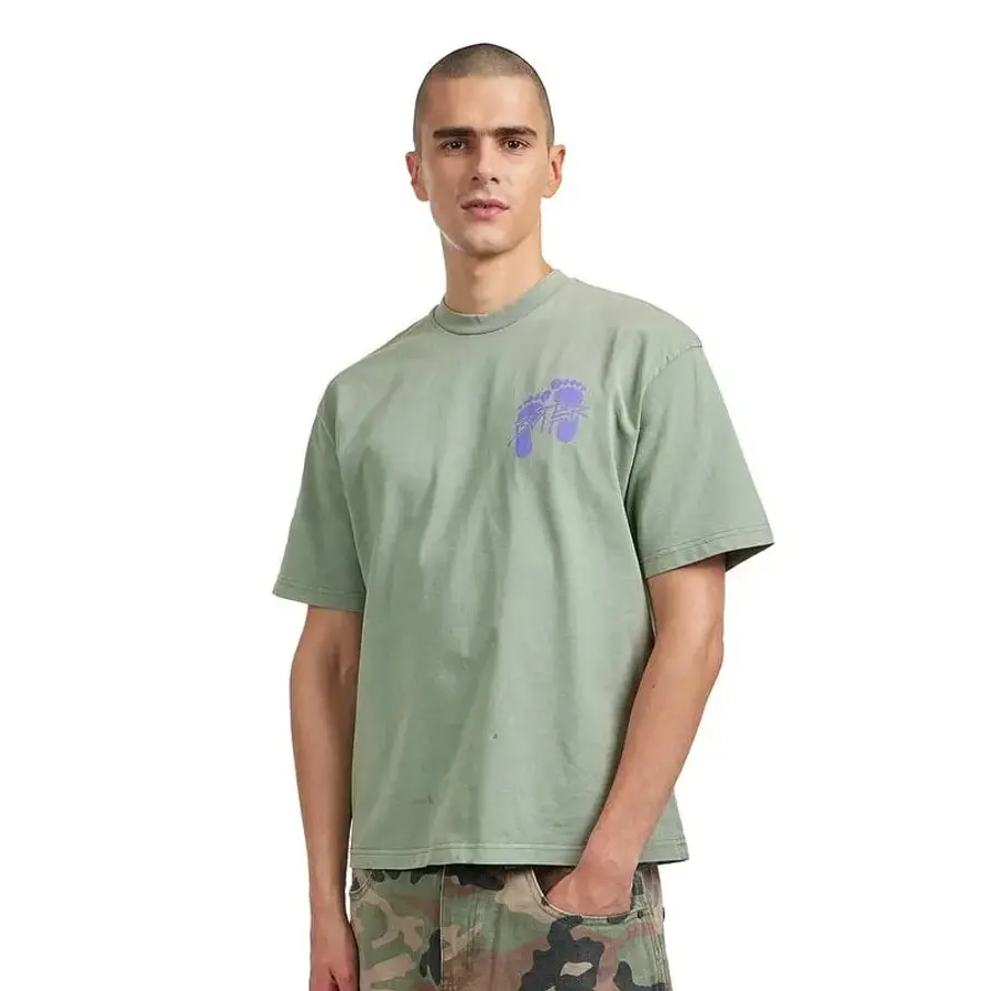 버터 굿즈 Footprints 티셔츠 Dull 민트 p26715 939346_이미지