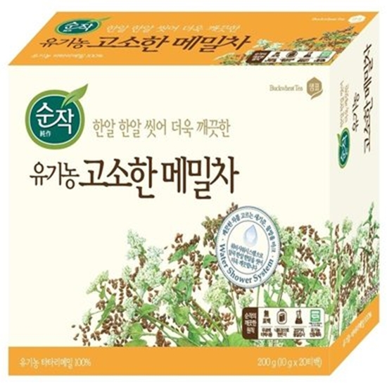 샘표식품 순작 유기농 고소한 메밀차 20T (12개)_이미지