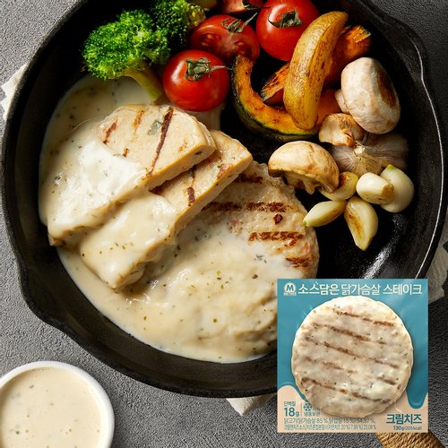 소스담은 닭가슴살 스테이크 크림치즈 130g