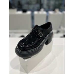 Duggy heel loafer black _DG1DS24004BLK