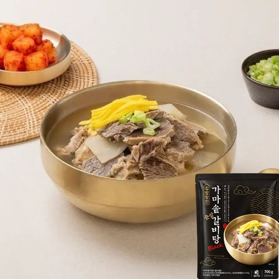 CK푸드원 집밥장인 가마솥 순살갈비탕 블랙 700g (5개)_이미지