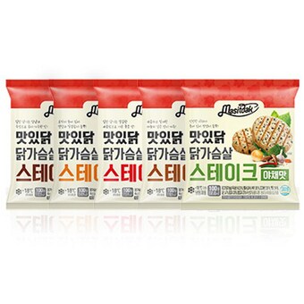 푸드나무 <b>맛있</b><b>닭</b> <b>닭</b>가슴살 스테이크 혼합 5종류 14팩