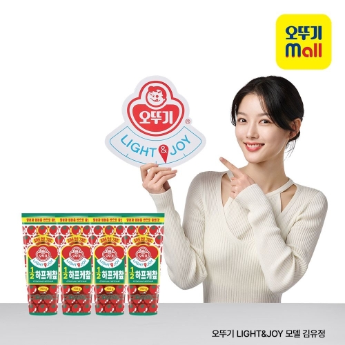 오뚜기 LIGHT&JOY 1/2 하프 케찹 760g (4개)