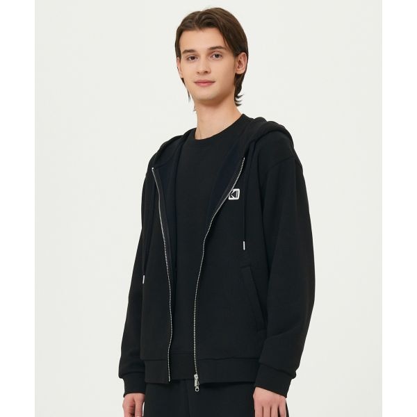 메쉬 텍스쳐 후드 집업 BLACKK5123EFTS1BLK 112331