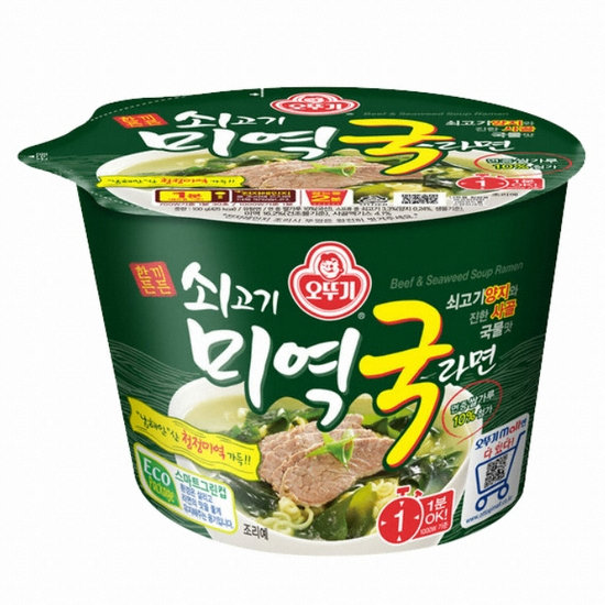 오뚜기 쇠고기 미역국 라면 100g (6개)_이미지