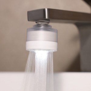 퓨어레인 세면대필터 녹물제거 LED 수도꼭지 PR-120LED