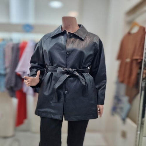 올앤선드리 세이브존06 인조가죽벨티드재킷 A5F8YJ922 S39632618_이미지