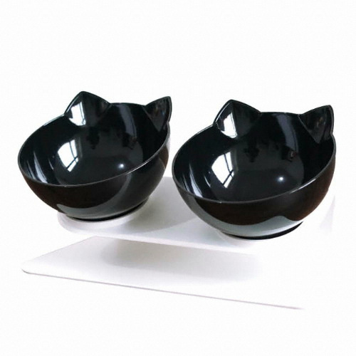 힐링타임 고양이 더블식기