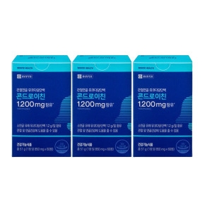 종근당건강 관절연골 뮤코다당단백 콘드로이친 1200mg 60정 (3개)