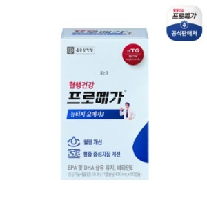 종근당건강 프로메가 뉴티지 오메가3 430mg 60캡슐이미지입니다. 누르면 해당 게시물로 새창이동합니다.