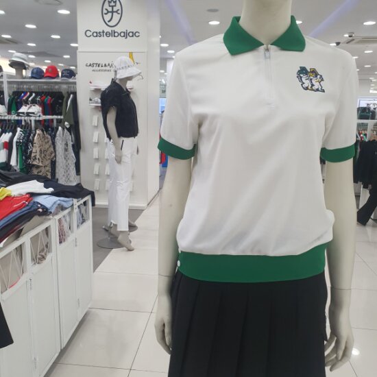 까스텔바작 배색 카라 반집업 티셔츠 BGDMTS708WH이미지입니다. 누르면 해당 게시물로 새창이동합니다.