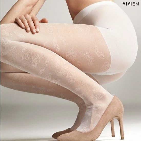 비비안 메쉬 플라워 패턴 스타킹 PH3458