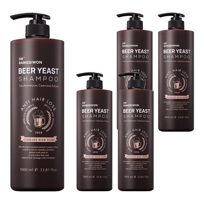 닥터방기원 맥주효모 샴푸 1000ml (5개)_이미지